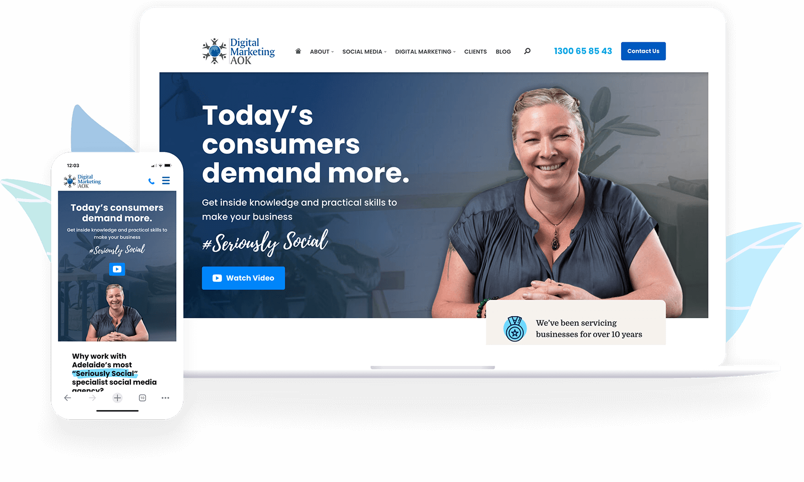 Digital Marketing AOK website design by EDynam
