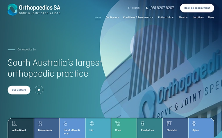 Ortho SA Website